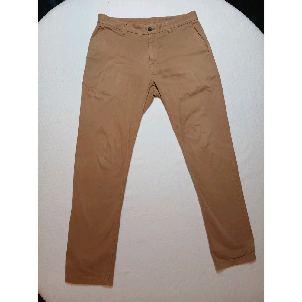 Outerknown S.E.A Legs Chinos Mens Brown Organic Cotton Flat Front Pants - 31x31